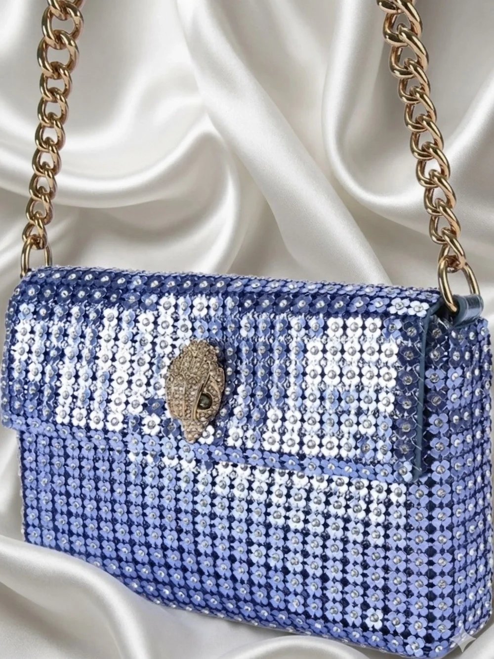 NWT Kurt Geiger Mini Crystal Flower Party Crossbody Bag - Picture 4 of 13